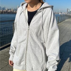 brandy melville cristy hoodie gray